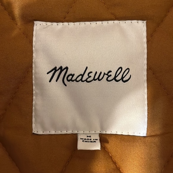 Madewell Walton Quilted Shirt Jacket Size Medium - Picture 9 of 9